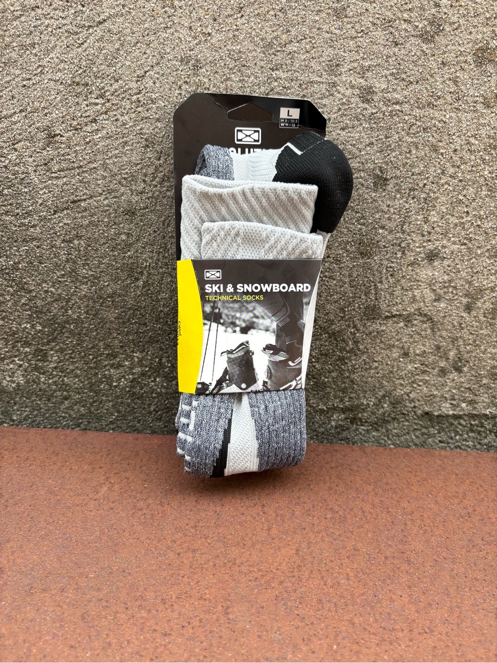Evolution Technical Socks Unisex L M9-10.5 W11-13 Ski Snowboard Grey High Nwt